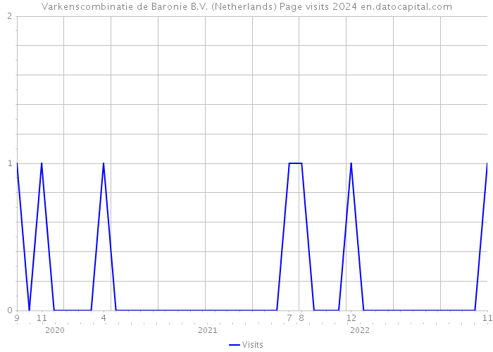 Varkenscombinatie de Baronie B.V. (Netherlands) Page visits 2024 