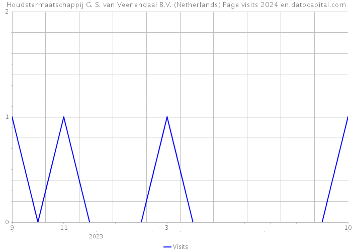 Houdstermaatschappij G. S. van Veenendaal B.V. (Netherlands) Page visits 2024 