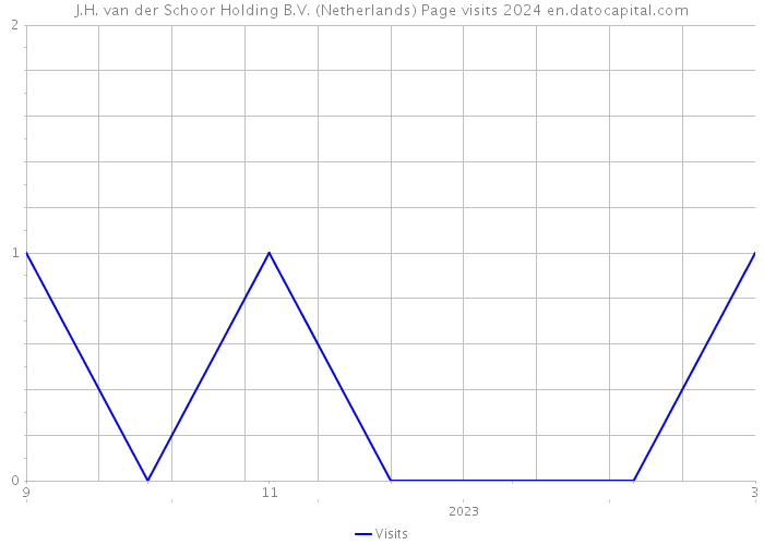 J.H. van der Schoor Holding B.V. (Netherlands) Page visits 2024 
