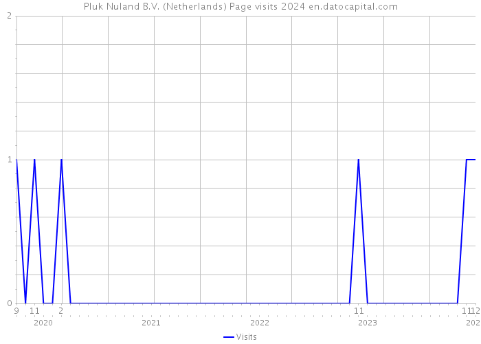 Pluk Nuland B.V. (Netherlands) Page visits 2024 