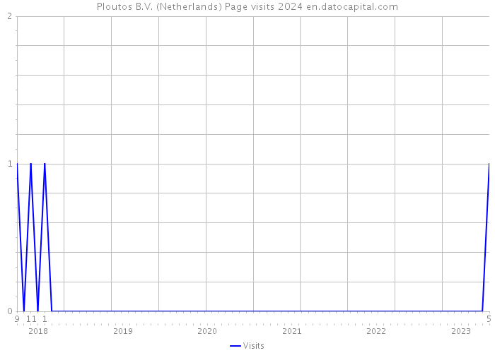 Ploutos B.V. (Netherlands) Page visits 2024 