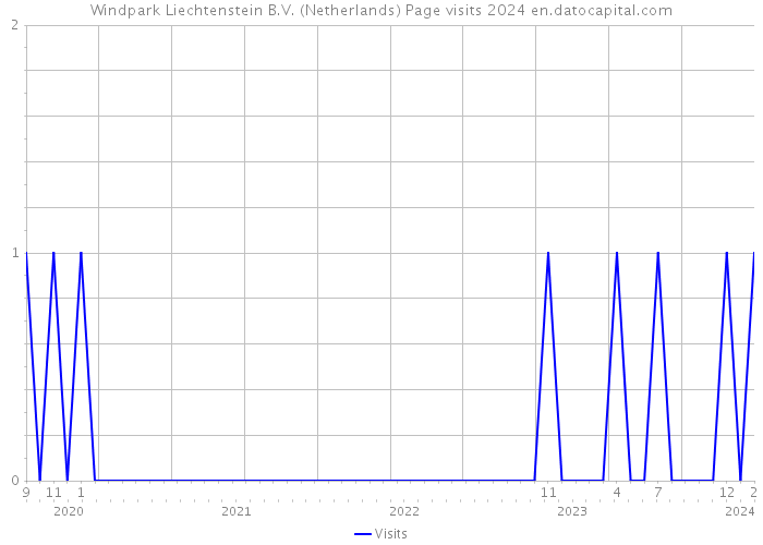 Windpark Liechtenstein B.V. (Netherlands) Page visits 2024 
