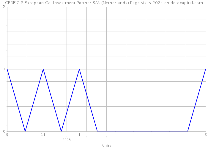 CBRE GIP European Co-Investment Partner B.V. (Netherlands) Page visits 2024 