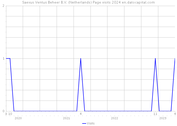 Saevus Ventus Beheer B.V. (Netherlands) Page visits 2024 