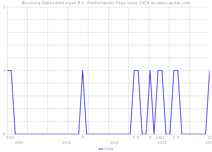 Boonstra Dakbedekkingen B.V. (Netherlands) Page visits 2024 