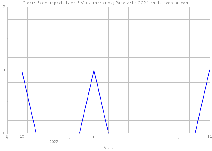 Olgers Baggerspecialisten B.V. (Netherlands) Page visits 2024 