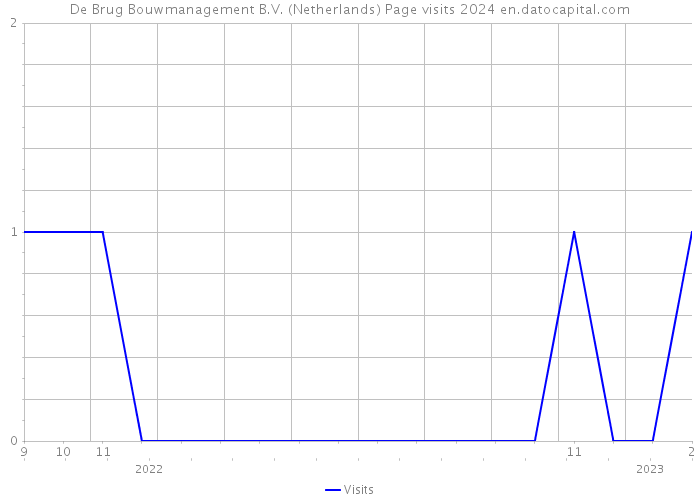 De Brug Bouwmanagement B.V. (Netherlands) Page visits 2024 