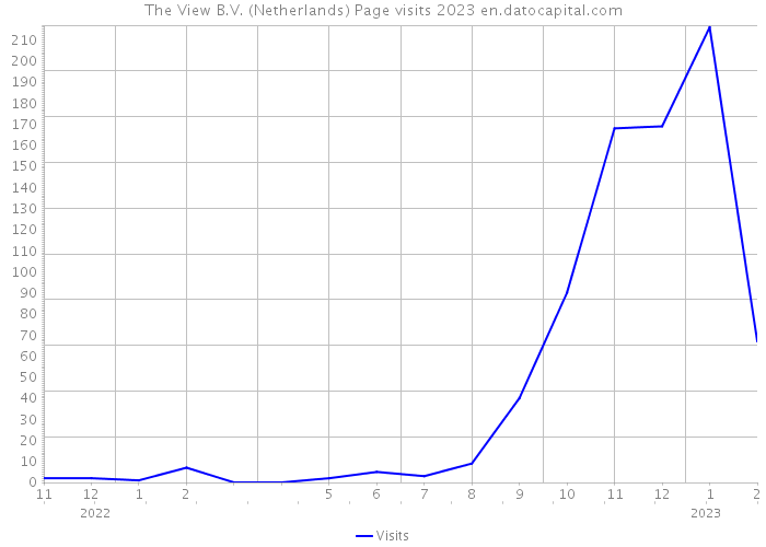 The View B.V. (Netherlands) Page visits 2023 