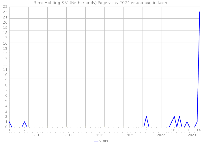 Rima Holding B.V. (Netherlands) Page visits 2024 