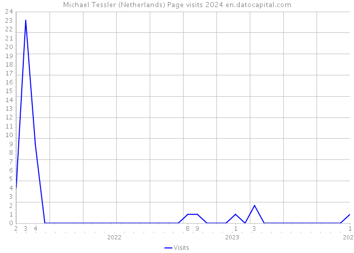 Michael Tessler (Netherlands) Page visits 2024 