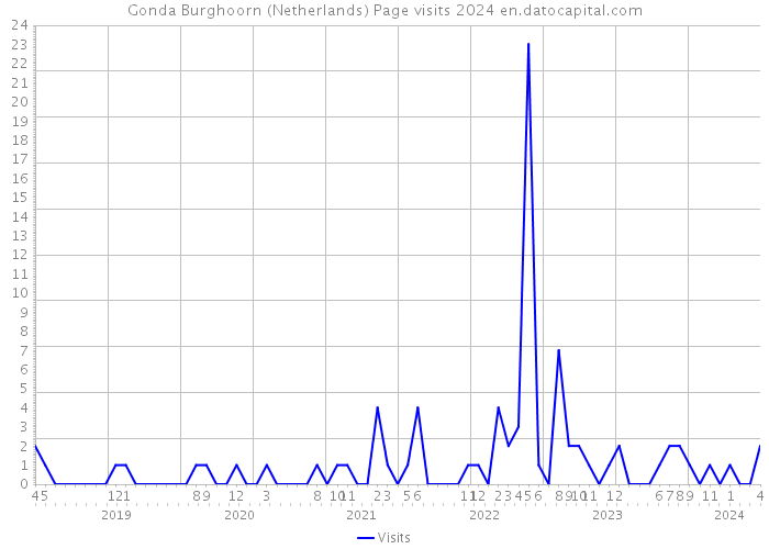 Gonda Burghoorn (Netherlands) Page visits 2024 