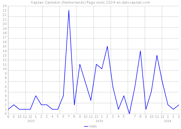 Kaptan Cantekin (Netherlands) Page visits 2024 