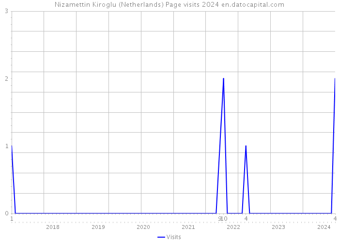 Nizamettin Kiroglu (Netherlands) Page visits 2024 