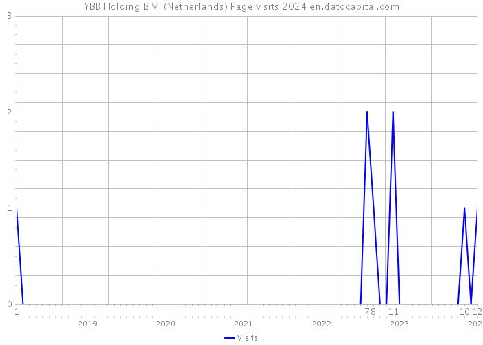 YBB Holding B.V. (Netherlands) Page visits 2024 