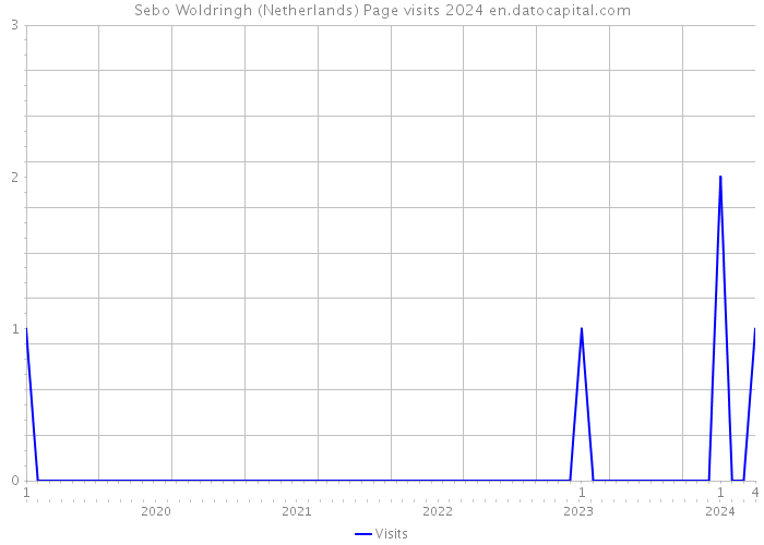 Sebo Woldringh (Netherlands) Page visits 2024 