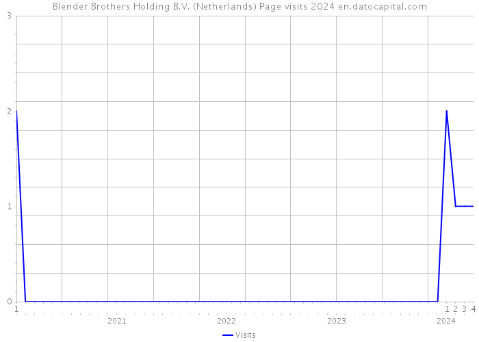 Blender Brothers Holding B.V. (Netherlands) Page visits 2024 