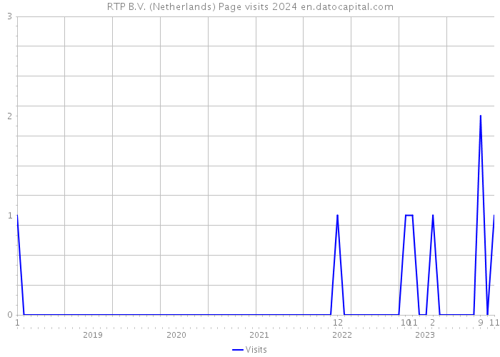 RTP B.V. (Netherlands) Page visits 2024 