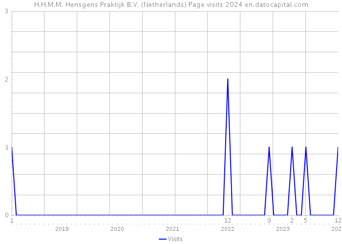 H.H.M.M. Hensgens Praktijk B.V. (Netherlands) Page visits 2024 