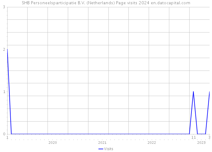 SHB Personeelsparticipatie B.V. (Netherlands) Page visits 2024 