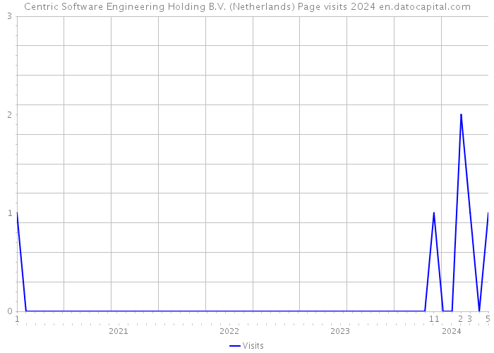 Centric Software Engineering Holding B.V. (Netherlands) Page visits 2024 