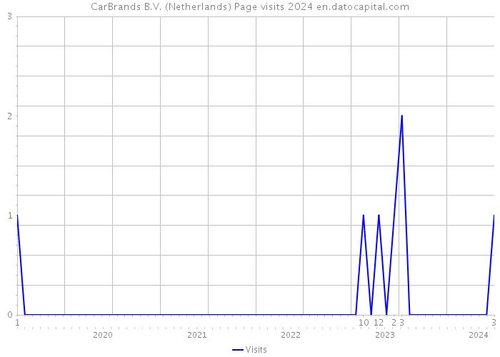 CarBrands B.V. (Netherlands) Page visits 2024 