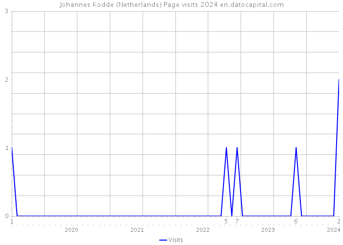 Johannes Kodde (Netherlands) Page visits 2024 