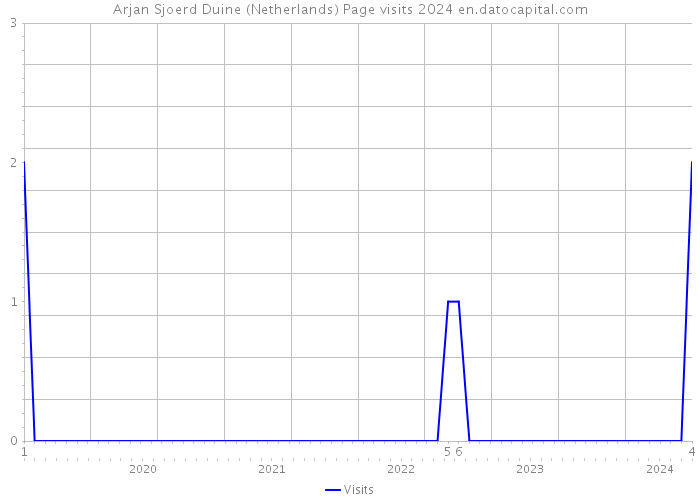 Arjan Sjoerd Duine (Netherlands) Page visits 2024 