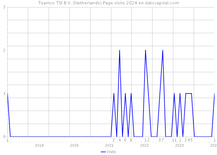 Teamco TSI B.V. (Netherlands) Page visits 2024 