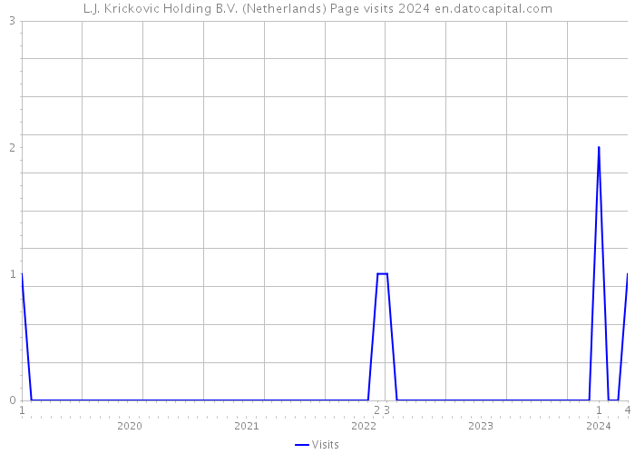 L.J. Krickovic Holding B.V. (Netherlands) Page visits 2024 