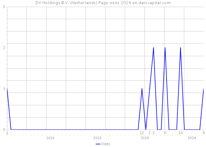 DV Holdings B.V. (Netherlands) Page visits 2024 