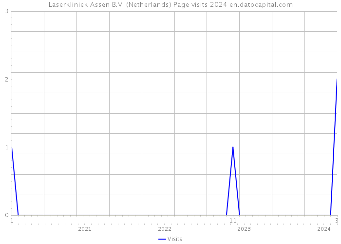 Laserkliniek Assen B.V. (Netherlands) Page visits 2024 