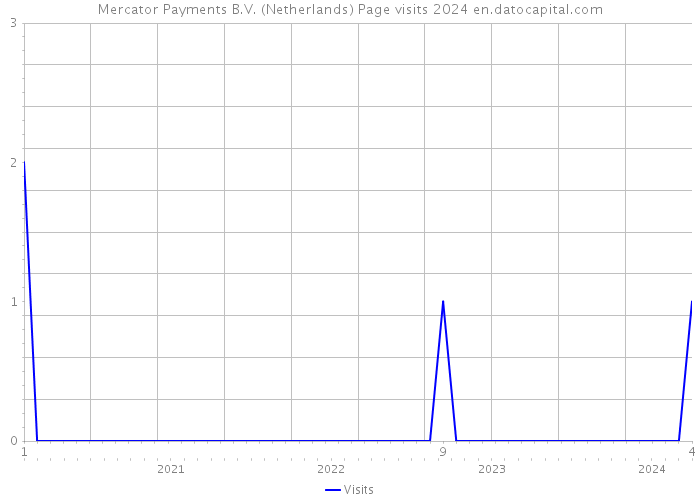 Mercator Payments B.V. (Netherlands) Page visits 2024 
