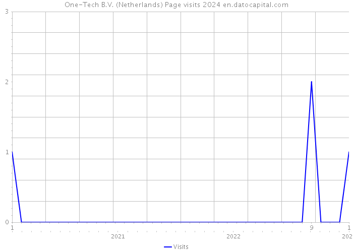 One-Tech B.V. (Netherlands) Page visits 2024 