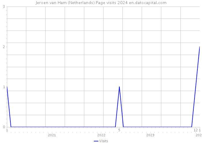 Jeroen van Ham (Netherlands) Page visits 2024 