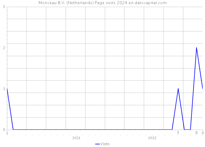 Monceau B.V. (Netherlands) Page visits 2024 