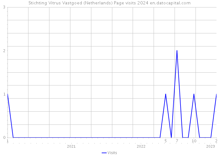 Stichting Vitrus Vastgoed (Netherlands) Page visits 2024 