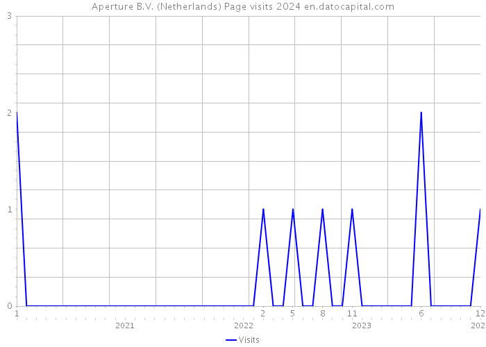 Aperture B.V. (Netherlands) Page visits 2024 