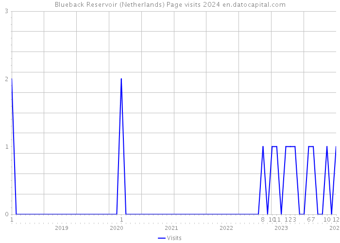 Blueback Reservoir (Netherlands) Page visits 2024 
