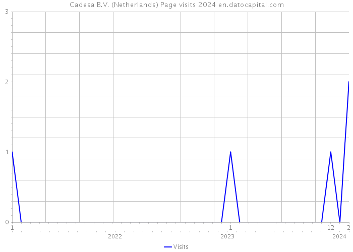 Cadesa B.V. (Netherlands) Page visits 2024 