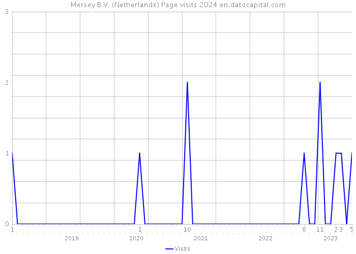 Mersey B.V. (Netherlands) Page visits 2024 
