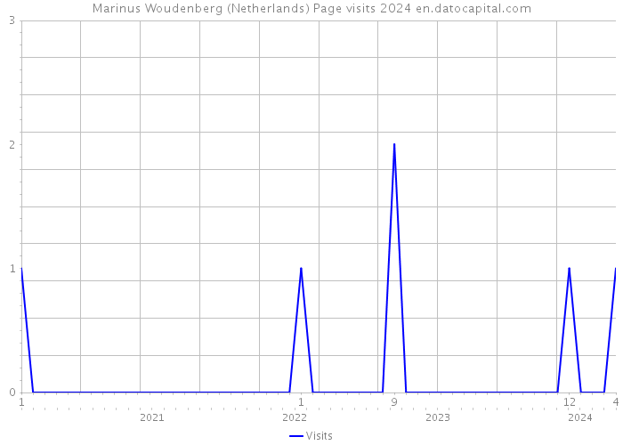 Marinus Woudenberg (Netherlands) Page visits 2024 