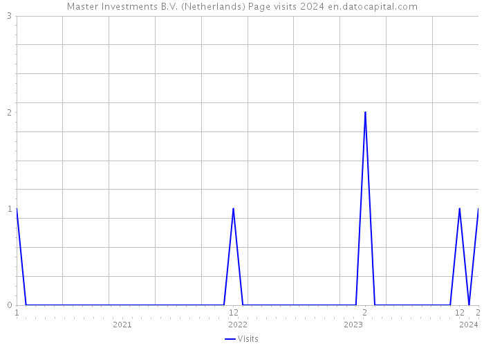 Master Investments B.V. (Netherlands) Page visits 2024 