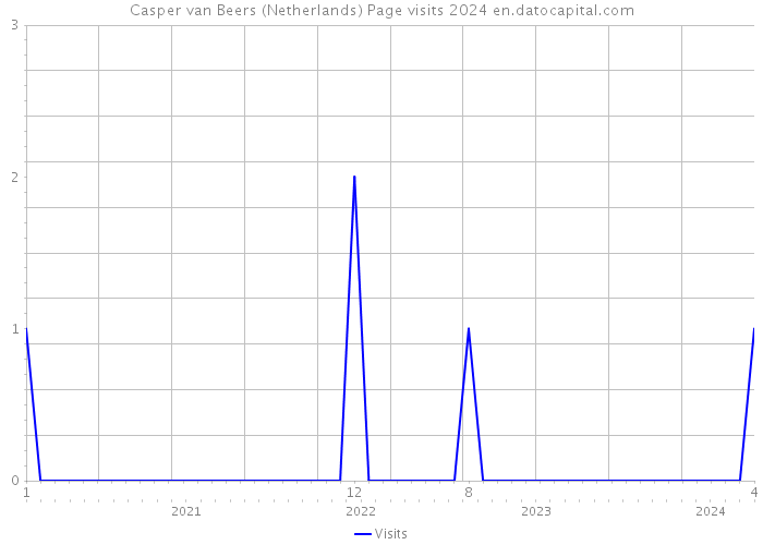 Casper van Beers (Netherlands) Page visits 2024 