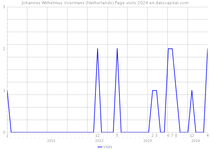 Johannes Wilhelmus Voermans (Netherlands) Page visits 2024 