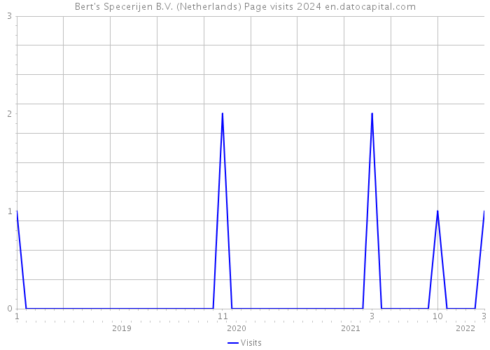Bert's Specerijen B.V. (Netherlands) Page visits 2024 