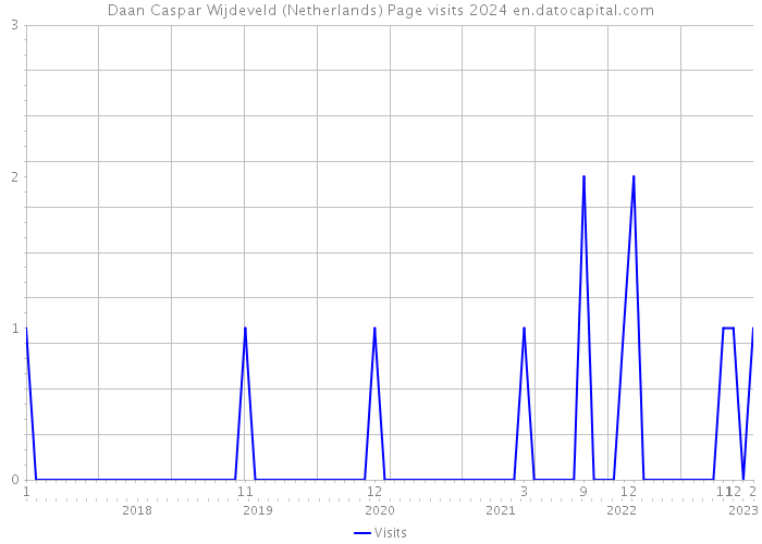 Daan Caspar Wijdeveld (Netherlands) Page visits 2024 