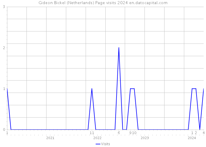 Gideon Bickel (Netherlands) Page visits 2024 