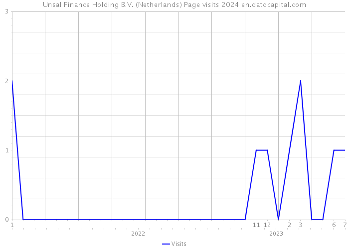 Unsal Finance Holding B.V. (Netherlands) Page visits 2024 