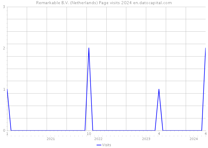 Remarkable B.V. (Netherlands) Page visits 2024 