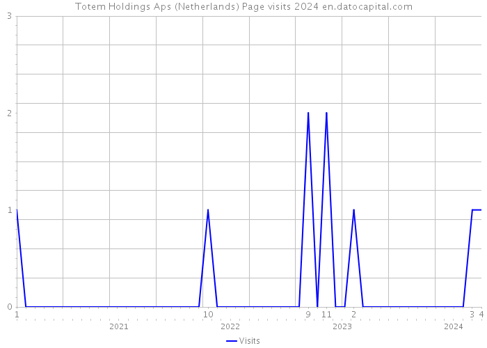 Totem Holdings Aps (Netherlands) Page visits 2024 